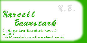 marcell baumstark business card